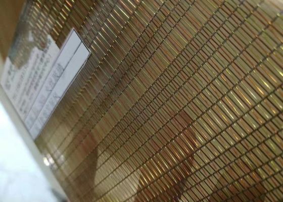 Decorative Architectural Wall Cladding Woven Wire Mesh Laminated Glass