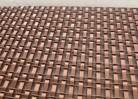 Cable And Rod Plain Weave Decorative Wire Mesh Stainless Steel Architectural