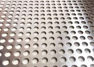 Construction Perforated Metal Mesh Sheet Panels 100mm Hole 0.3mm Thickness