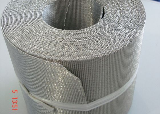 152*24 316L Stainless Steel Wire Mesh Roll / Plain Dutch Weave Mesh 1M Width