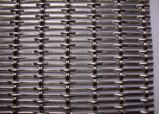 Cable And Rod Plain Weave Decorative Wire Mesh Stainless Steel Architectural
