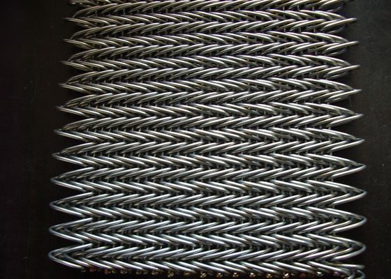 Herringbone Conveyor Wire Belt SS316 1.00mm Thickness anti oxidation